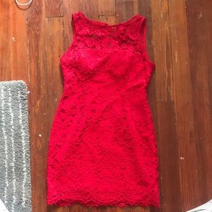 Nordstrom rack Red lace dress